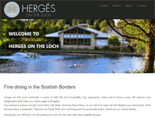 Tablet Screenshot of hergesontheloch.com